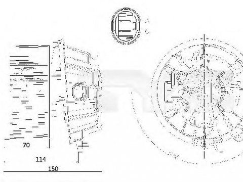 Ventilator habitaclu bord PEUGEOT 1007 KM TYC 505-0001