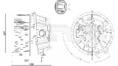 Ventilator habitaclu bord PEUGEOT 1007 KM TYC 505-