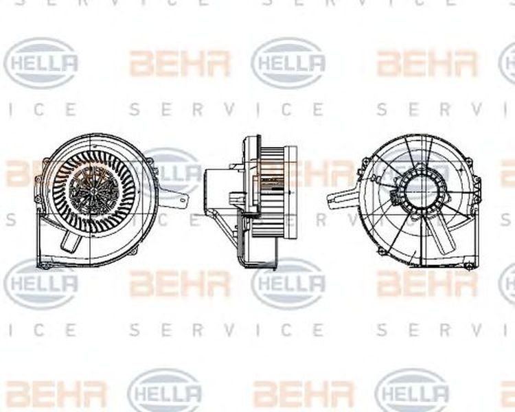 Ventilator habitaclu bord SEAT IBIZA V SPORTCOUPE 6J1 6P5 HELLA 8EW 009 157-141