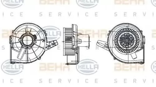 Ventilator habitaclu bord SEAT IBIZA V SPORTCOUPE 6J1 6P5 HELLA 8EW009157131 PieseDeTop