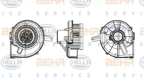 Ventilator habitaclu bord SKODA FABIA limuzina 6Y3 HELLA 8EW 009 157-141 PieseDeTop