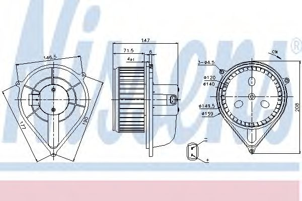 Ventilator, habitaclu FIAT DUCATO platou / sasiu (