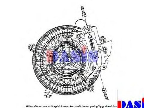 Ventilator, habitaclu MERCEDES-BENZ C-CLASS limuzina (W202), MERCEDES-BENZ C-CLASS Break (S202), MERCEDES-BENZ SLK (R170) - AKS DASIS 741280N