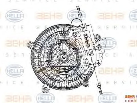 Ventilator habitaclu MERCEDES-BENZ CLK Cabriolet (A208) - Cod intern: W20092864 - LIVRARE DIN STOC in 24 ore!!!
