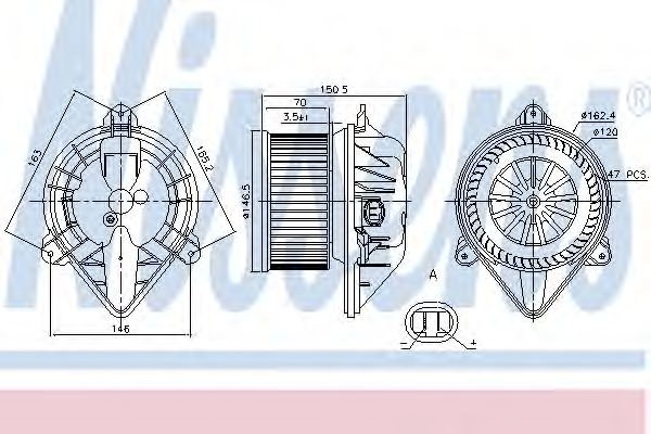 Ventilator, habitaclu NISSAN PRIMASTAR bus (X83) (