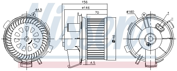 Ventilator habitaclu # Peugeot 206 1998 1999 2000 2001 2002 2003 2004 2005 2006 2007 2008 2009 2010 2011 2012 2013 2014 2015 2016 2017 2018 2019 2020 2021 2022 2023 2024 2025 # 87181 # NISSENS