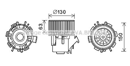 Ventilator habitaclu RT8599 AVA QUALITY COOLING