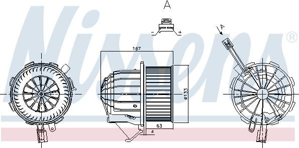 Ventilator. habitaclu Suflanta de aer AUDI A4 ALLROAD B8 A4 B8 A5 Q5 PORSCHE MACAN 1.8-4.2 10.07- PORSCHE MACAN (95B), Crossover, 02.2014 - Nissens 87428