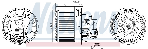 Ventilator habitaclu # Toyota Aygo 2014 2015 2016 2017 2018 2019 2020 2021 2022 2023 2024 2025 # 87261 # NISSENS