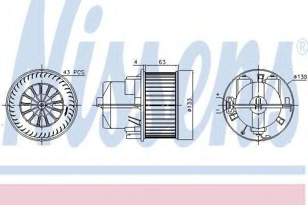 Ventilator, habitaclu VOLVO XC60 (2008 - 2016) NIS