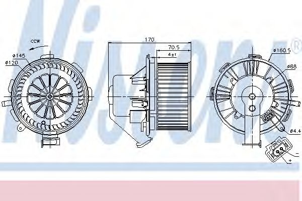 Ventilator, habitaclu VW CRAFTER 30-35 bus (2E) (2