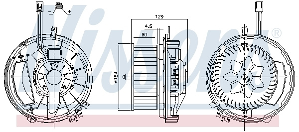 Ventilator habitaclu # Vw Golf 2013 2014 2015 2016 2017 2018 2019 2020 2021 2022 2023 2024 2025 # 87425 # NISSENS