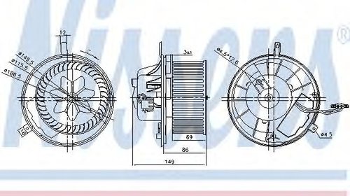 Ventilator, habitaclu VW PASSAT CC (357)