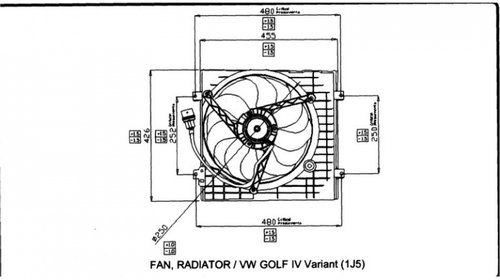 Ventilator racire motor SEAT AROSA 1997-