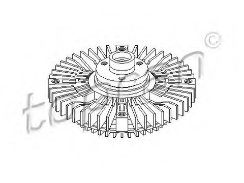 Ventilator radiator 109 607 TOPRAN pentru Audi A4 1994 1995 1996 1997 1998 1999 2000