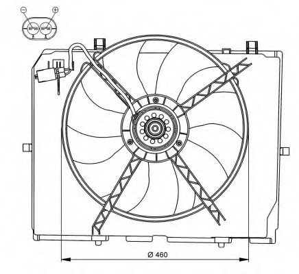 Ventilator radiator 47066 NRF pentru Mercedes-benz E-class