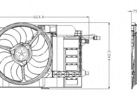 Ventilator radiator 47302 NRF