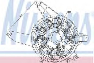 Ventilator radiator 85370 NISSENS pentru Hyundai T
