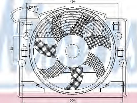 Ventilator radiator 85420 NISSENS pentru Bmw Seria 3