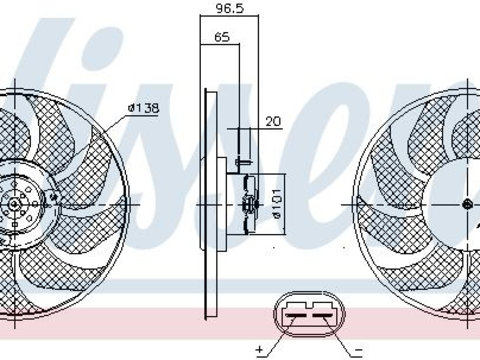 Ventilator radiator 85704 NISSENS pentru Renault Master Opel Movano Nissan Interstar
