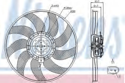 Ventilator radiator 85728 NISSENS pentru Audi A7 A