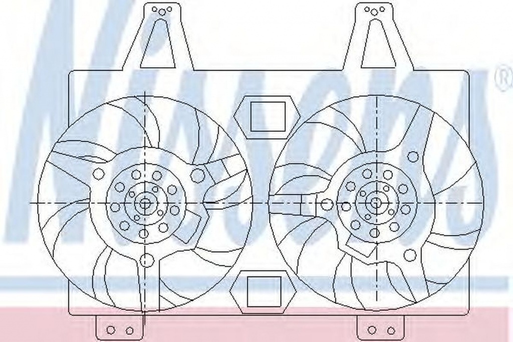 Ventilator radiator ALFA ROMEO SPIDER 916 916S NISSENS 85423