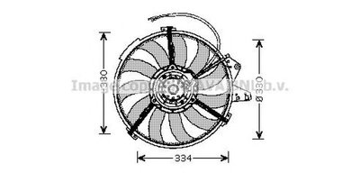 Ventilator radiator AUDI A2 8Z0 AVA I7507