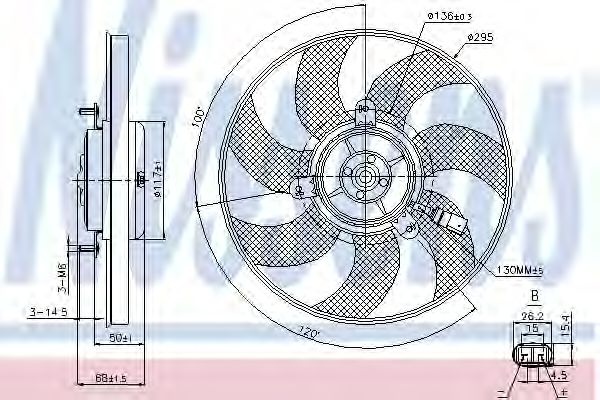 Ventilator, radiator AUDI A3 (8P1) (2003 - 2012) N