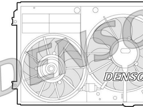 Ventilator, radiator AUDI A3 Sportback (8PA) DENSO DER32012