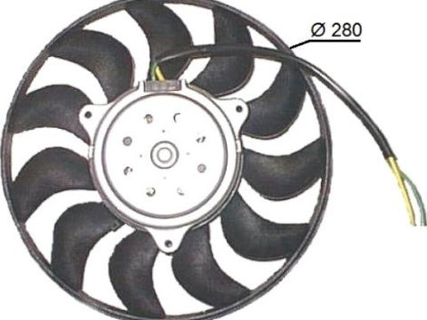Ventilator radiator AUDI A4 8EC B7 NRF 47616