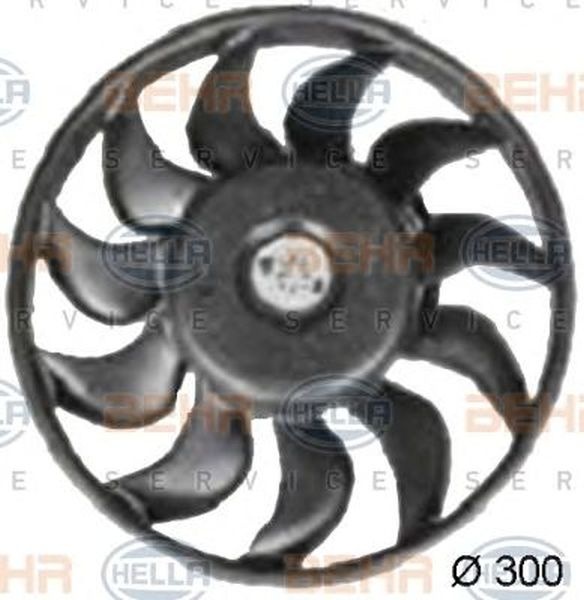 Ventilator radiator AUDI A4 Avant 8E5 B6 HELLA 8EW 351 038-371