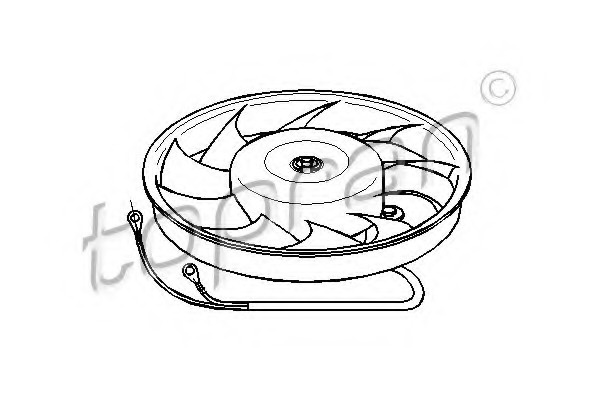 Ventilator radiator # Audi A6 1994 1995 1996 1997 # 103 774 # TOPRAN