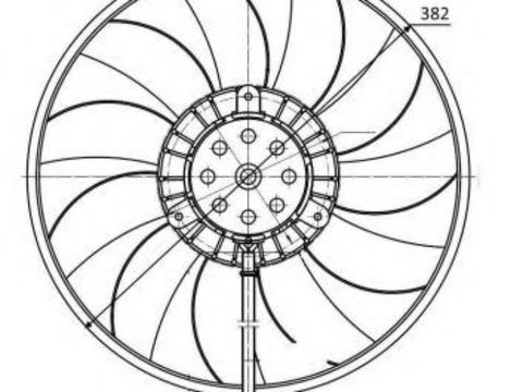 Ventilator, radiator AUDI A6 (4F2, C6) (2004 - 2011) NRF 47422