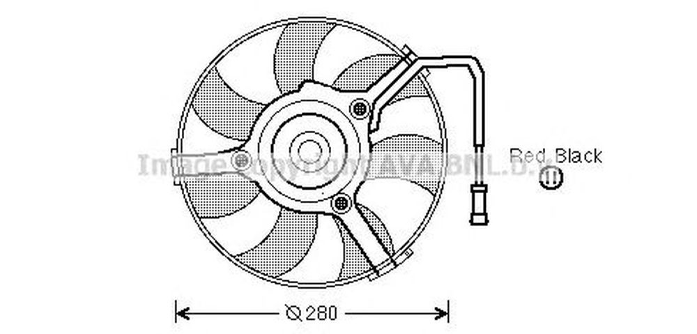 Ventilator radiator AUDI A6 Avant 4B5 C5 AVA I7504