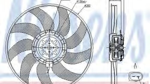 Ventilator, radiator AUDI A7 Sportback (