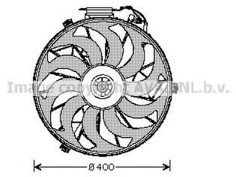 Ventilator radiator BMW 3 Compact E36 AVA BW7507