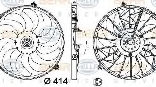 Ventilator, radiator BMW 8 (E31), BMW 3 