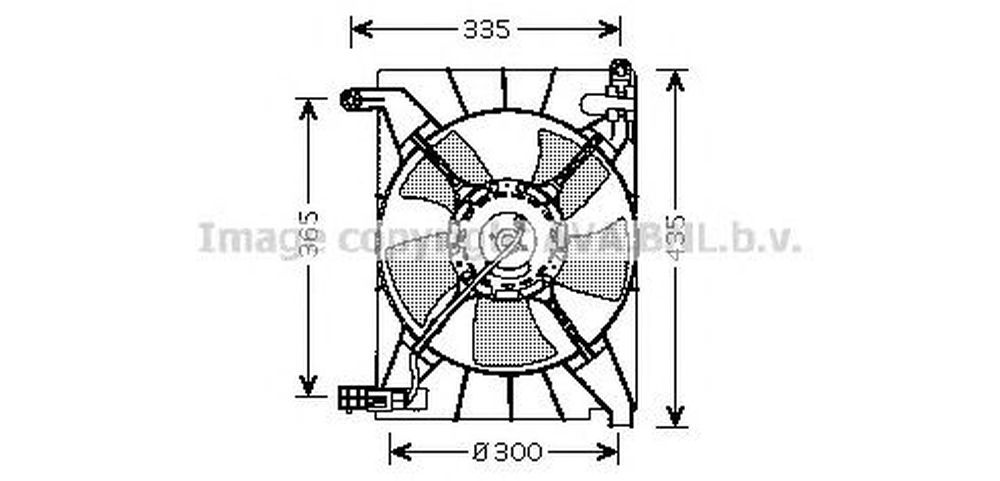 Ventilator radiator CHEVROLET AVEO limuzina T250 T