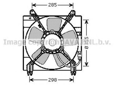 Ventilator radiator CHEVROLET LACETTI J200 AVA DW7509