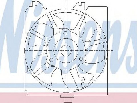 Ventilator radiator CHRYSLER NEON PL NISSENS 85455