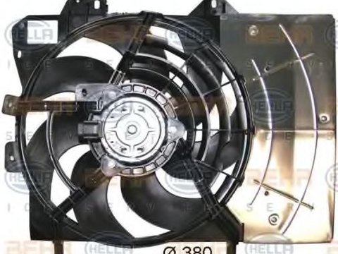 Ventilator, radiator Citroen C3 I (FC_), Citroen C2 (JM_), PEUGEOT 1007 (KM_) - HELLA 8EW 351 043-541