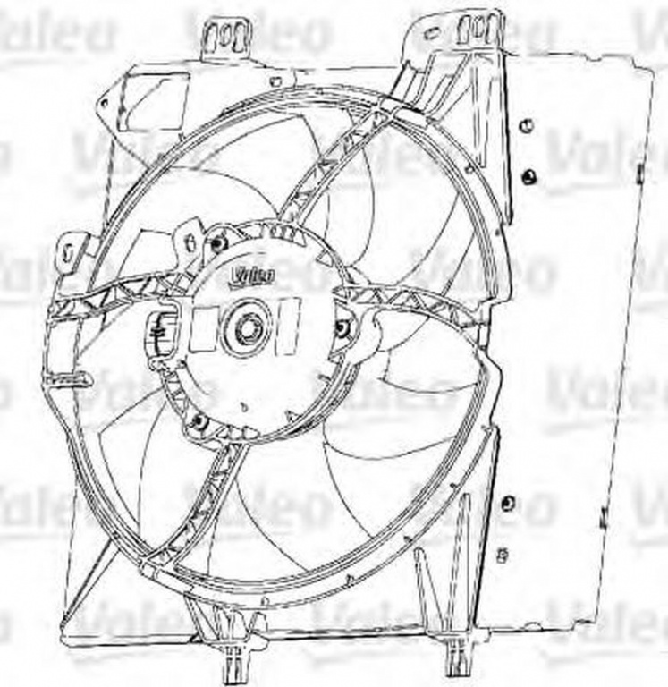 Ventilator radiator CITROEN C3 Pluriel HB VALEO 69