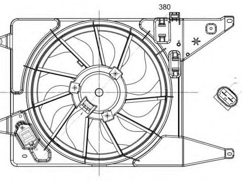 Ventilator radiator DACIA SANDERO - Cod intern: W20093202 - LIVRARE DIN STOC in 24 ore!!!