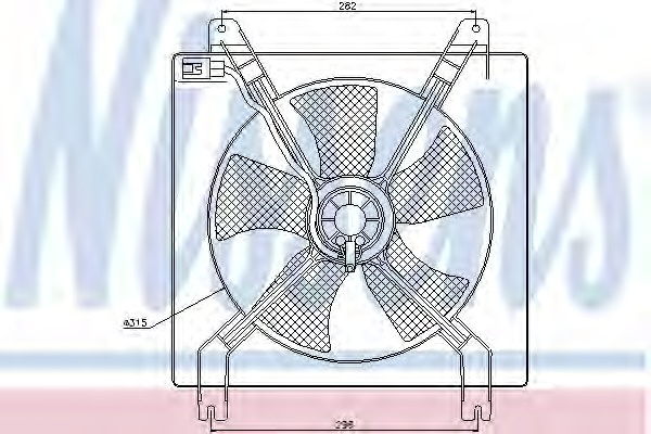 Ventilator radiator # Daewoo Lacetti 2004 2005 2006 2007 2008 2009 2010 2011 2012 2013 2014 2015 2016 2017 2018 2019 2020 2021 2022 2023 2024 2025 # 85355 # NISSENS