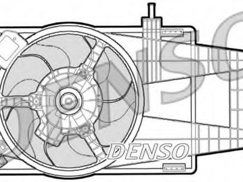 Ventilator radiator DER09040 DENSO pentru Fiat Punto Fiat Idea