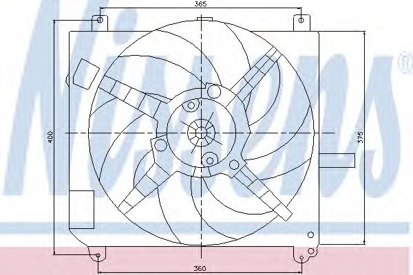 Ventilator, radiator FIAT BRAVA (182) (1995 - 2003