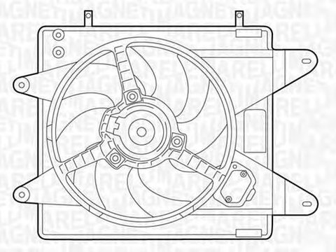 Ventilator radiator FIAT BRAVO I 182 MAGNETI MARELLI 069422006010