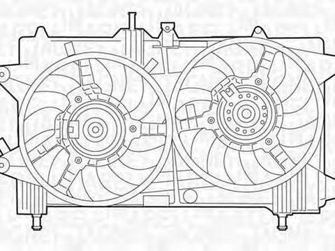 Ventilator radiator FIAT IDEA 350 MAGNETI MARELLI 069422048010