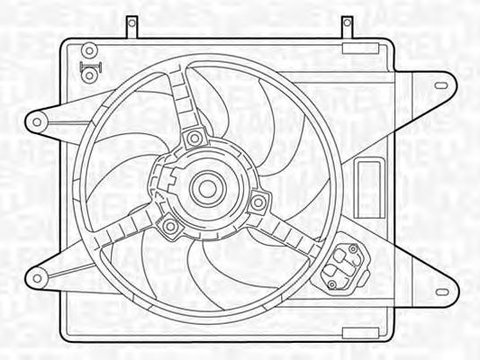 Ventilator radiator FIAT MAREA Weekend 185 MAGNETI MARELLI 069422015010