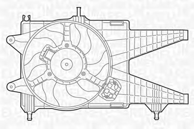 Ventilator, radiator FIAT PUNTO (188) (1999 - 2016